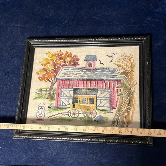 “A Place in the Country” VTG Cross-stitch Picture - Picture 2 of 6